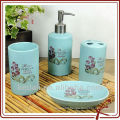 ceramic butterfly bathroom set